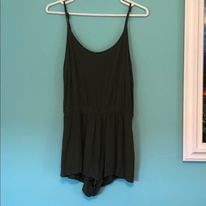 Olive Green Forever 21 Romper